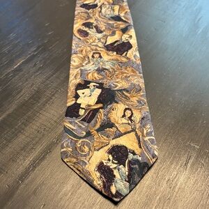 Artistic Patterned Men's Tie